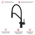 Смеситель Raglo для кухни со съемным гибким изливом, с магнитным фиксатором излива (R86.41.06) R86.41.06