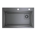 Кухонная мойка Raglo R702.7246.09 из стали в базу от 80см, графит R702.7246.09