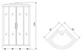 Timo Standart T-1109 душевая кабина (90*90*220), шт T-1109