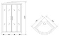 Timo Standart T-1101 душевая кабина (100*100*220), шт T-1101