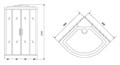 Timo Lux TL-1502 душевая кабина (90*90*230), шт TL-1502
