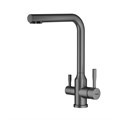 Смеситель Raglo для кухни с подключением к фильтру излив поворотный, графит (R81.61.09) R81.61.09