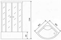 Timo Standart T-1190 душевая кабина (90*90*220), шт T-1190