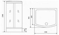Timo Lux TL-1501 душевая кабина (110*95*230), шт TL-1501