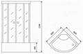 Timo Lux T-7790 душевая кабина (90*90*220), шт T-7790