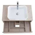 Тумба со столешницей, одним ящиком и одной открытой полкой подвесная BelBagno KRAFT 80 Rovere Galifax Bianco 200362 - фото 211199