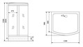 Timo Standart T-1115 душевая кабина (120*90*220), шт T-1115