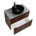 Тумба со столешницей и накладной раковиной подвесная BelBagno ETNA-H60 100 Rovere Moro 200243