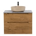 Тумба со столешницей и накладной раковиной подвесная BelBagno ETNA-H60 80 Rovere Nature 200238