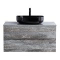 Тумба со столешницей под накладную раковину подвесная CEZARES MOLVENO 46 100 Legno Grigio 190545