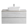 Тумба со столешницей под накладную раковину подвесная CEZARES MOLVENO 46 100 Legno Bianco 190534