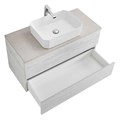 Тумба со столешницей под накладную раковину подвесная CEZARES MOLVENO 46 100 Legno Bianco 190534
