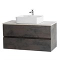 Тумба со столешницей под накладную раковину подвесная CEZARES MOLVENO 46 80 Ossido 190527