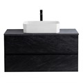Тумба со столешницей под накладную раковину подвесная CEZARES MOLVENO 46 80 Nero 190526 Тумба со столешницей под накладную раковину подвесная CEZARES MOLVENO 46 80 Nero 190526
