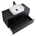 Тумба со столешницей под накладную раковину подвесная CEZARES MOLVENO 46 80 Nero 190526 Тумба со столешницей под накладную раковину подвесная CEZARES MOLVENO 46 80 Nero 190526