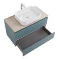 Тумба со столешницей подвесная BelBagno KRAFT 80 Голубой Матовый, столешница KEP-80-MCO 204899