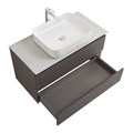 Тумба со столешницей подвесная BelBagno KRAFT 100 Темно-Серый Матовый, столешница KEP-100-BO 204828