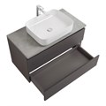 Тумба со столешницей подвесная BelBagno KRAFT 100 Темно-Серый Матовый, столешница KEP-100-MGL 204826