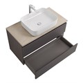 Тумба со столешницей подвесная BelBagno KRAFT 100 Темно-Серый Матовый, столешница KEP-100-MCO 204825