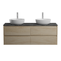 Тумба с четырьмя ящиками, столешницей и накладными раковинами подвесная BelBagno KRAFT 140 Rovere Nebrasca Nature 202778 Тумба с четырьмя ящиками, столешницей и накладными раковинами подвесная BelBagno KRAFT 140 Rovere Nebrasca Nature 202778