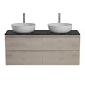 Тумба с четырьмя ящиками, столешницей и накладными раковинами подвесная BelBagno KRAFT 120 Rovere Galifax Bianco 202775 Тумба с четырьмя ящиками, столешницей и накладными раковинами подвесная BelBagno KRAFT 120 Rovere Galifax Bianco 202775