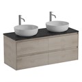 Тумба с четырьмя ящиками, столешницей и накладными раковинами подвесная BelBagno KRAFT 120 Rovere Galifax Bianco 202775 Тумба с четырьмя ящиками, столешницей и накладными раковинами подвесная BelBagno KRAFT 120 Rovere Galifax Bianco 202775