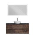 Тумба со столешницей и накладной раковиной подвесная BelBagno ETNA 120 Rovere Moro 202732 Тумба со столешницей и накладной раковиной подвесная BelBagno ETNA 120 Rovere Moro 202732