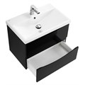 Тумба с раковиной подвесная BelBagno MARINO-CER 70 Nero Lucido, раковина белая 200596