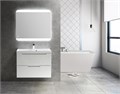 Тумба с раковиной подвесная BelBagno VITTORIA 80 Bianco Opaco, раковина белая 197035