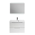 Тумба с раковиной подвесная BelBagno VITTORIA 80 Bianco Opaco, раковина белая 197035