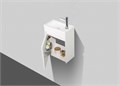 Тумба с раковиной подвесная с дверкой BelBagno PIETRA MINI 40-L Bianco Lucido, раковина белая 194051