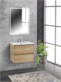 Тумба с раковиной подвесная BelBagno KRAFT 39 60 Rovere Nebrasca Nature, раковина белая 193992