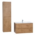 Тумба с раковиной подвесная BelBagno ETNA 90  Rovere Nature, раковина белая 193982