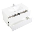 Тумба с раковиной подвесная BelBagno ETNA 100 Bianco Opaco, раковина белая 193959