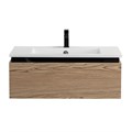 Тумба с раковиной подвесная CEZARES SLIDER 80 Дуб Тангент, раковина белая 190691