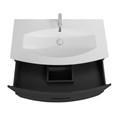 Тумба с раковиной из искусственного камня подвесная CEZARES ELETTRA 100 Grafite, раковина белая 190608