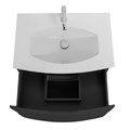 Тумба с раковиной из искусственного камня подвесная CEZARES ELETTRA 75 Grafite, раковина белая 190607