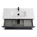 Тумба с раковиной подвесная CEZARES DUET-N 120 Grafito, раковина белая CZR-8095-120 190851