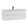 Тумба с раковиной подвесная CEZARES DUET-N 120 Bianco Lucido, раковина белая CZR-8095-120 190849