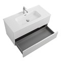 Тумба с раковиной подвесная CEZARES DUET-N 100 Bianco Opaco, раковина белая CZR-8095-100 190836