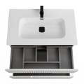 Тумба с раковиной подвесная CEZARES DUET-N 80 Bianco Opaco, раковина белая CZR-8095-80 190821