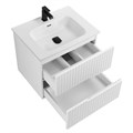 Тумба с раковиной подвесная CEZARES DUET-N 70 Bianco Lucido, раковина белая CZR-8095-70 190819