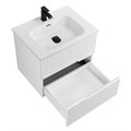 Тумба с раковиной подвесная CEZARES DUET-N 60 Bianco Lucido, раковина белая CZR-8095-60 190817