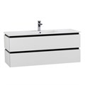 Тумба с раковиной подвесная CEZARES PLANE 120 Bianco Lucido, раковина белая CZR-8002-120 190753