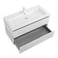 Тумба с раковиной подвесная CEZARES PLANE 100 Bianco Lucido, раковина белая CZR-8070-100 190752