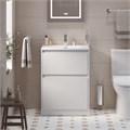 Тумба с раковиной напольная BelBagno KRAFT 39 70 Bianco Opaco, раковина белая BB-8099-3-70 202610