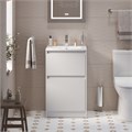 Тумба с раковиной напольная BelBagno KRAFT 39 50 Bianco Opaco, раковина белая BB-8099-3-50 202606