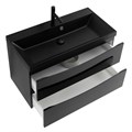 Тумба с раковиной подвесная BelBagno MARINO 90 Nero Lucido, раковина чёрная 201966