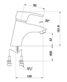 Смеситель для раковины Timo Beverly (0051F orb) 0051F orb