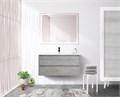 Тумба с раковиной подвесная BelBagno KRAFT 100 Cemento Grigio, раковина белая 200381
